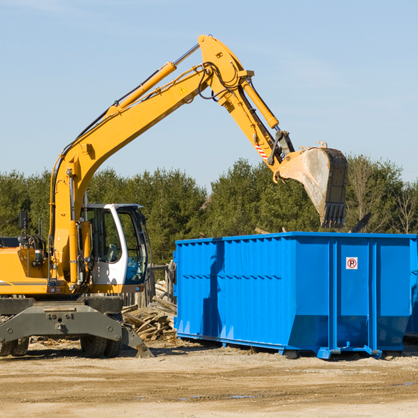 can i choose the location where the residential dumpster will be placed in Pioneer IA